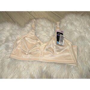 Bali 3820 Flexible Support Full Coverage Bra Wire Free Satin Womens 40D Beige